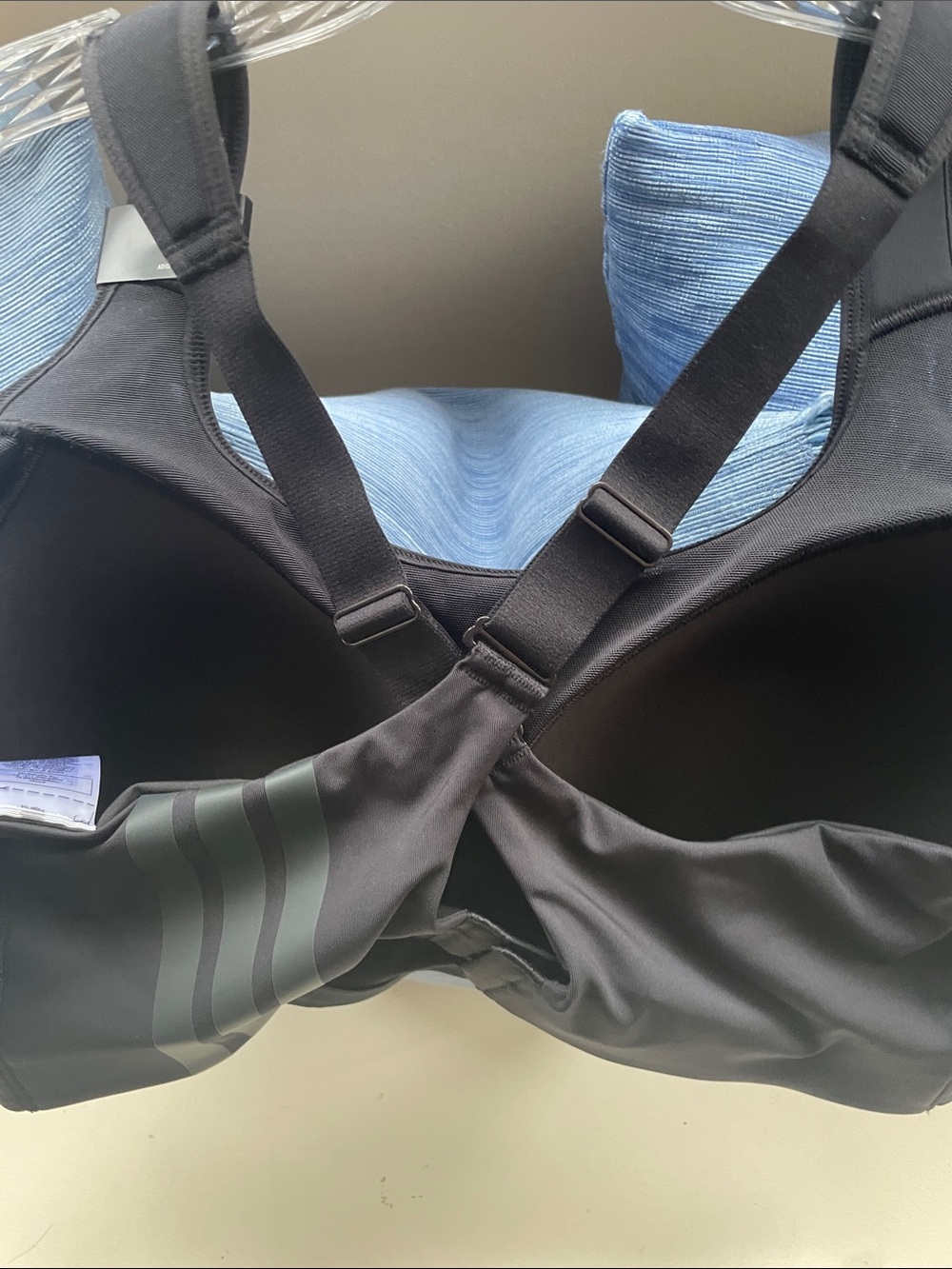 ADIDAS Black Racerback Sports Bra - Smooth Support - Picture 5 of 7
